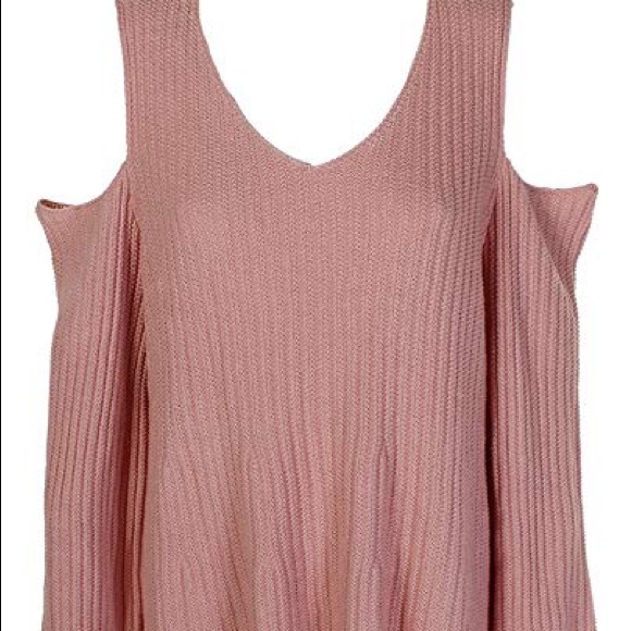 Sold - Pink Sweater - shoulders out - Picture 3 of 7